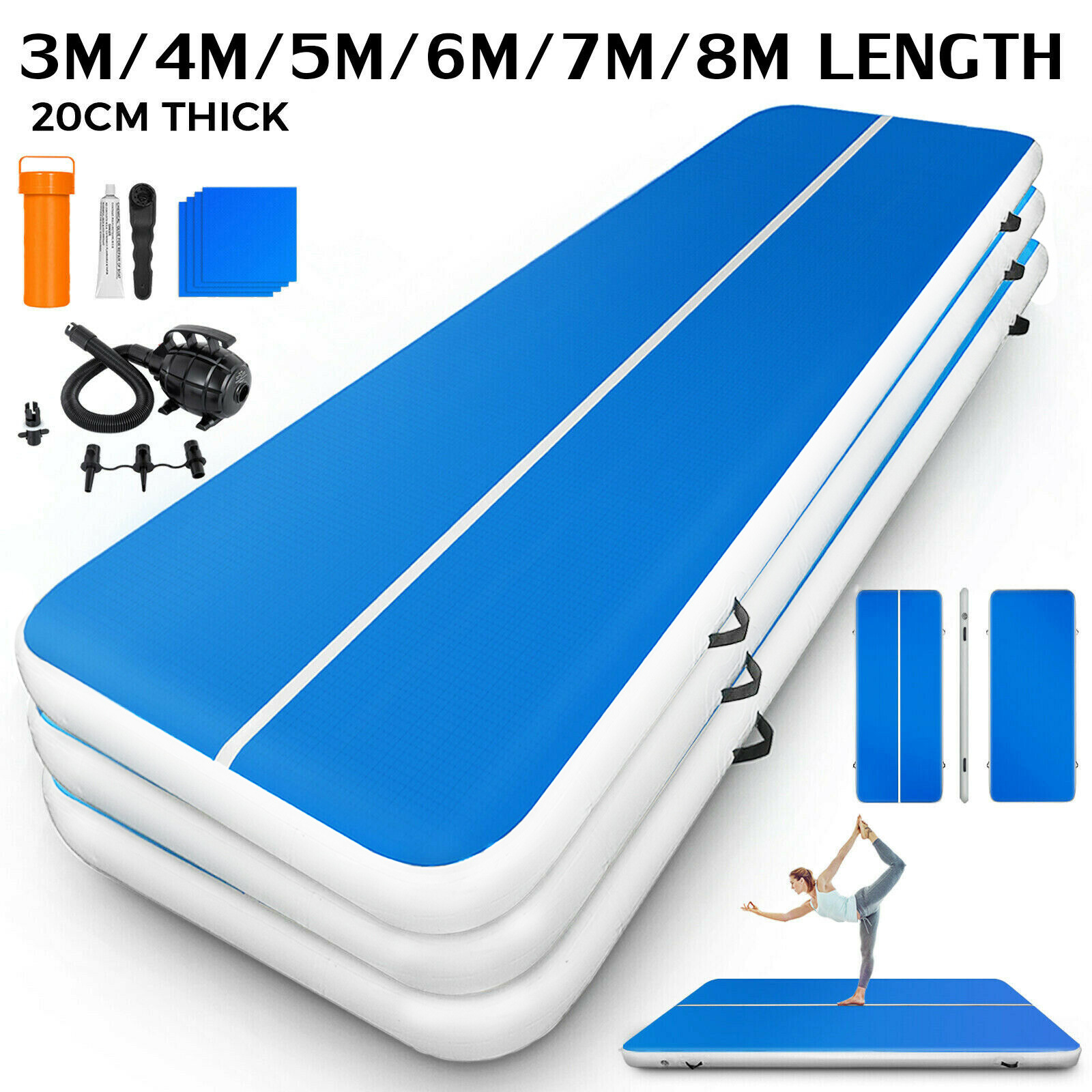 AX-YM-009 Inflatable Gymnasium exercise mat home use yoga mat