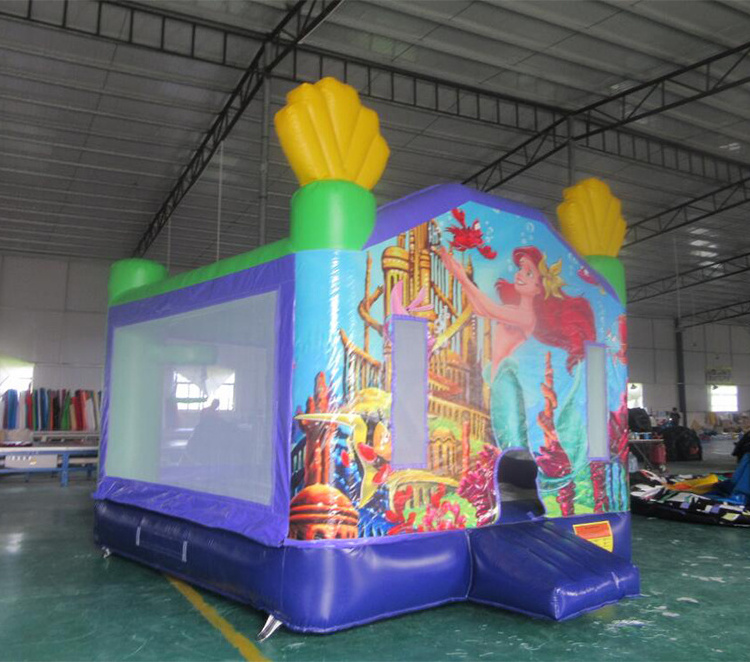 13x13 commercial grade mermaid inflatable module bounce house for kids party with free blower