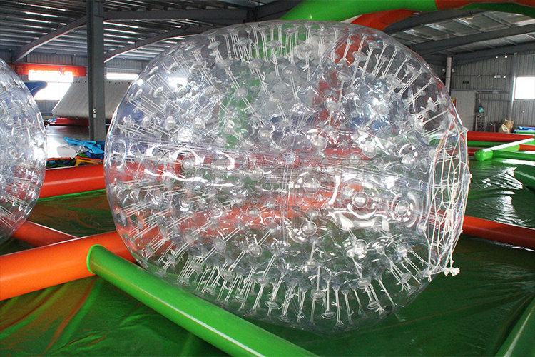 zorb ball track inflatable race track with PVC/TPU bubble zorb ball for kids