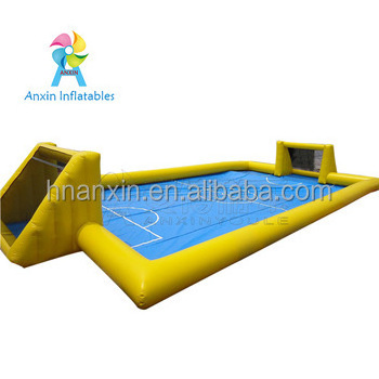 inflatable soap Water Soccer field, inflatable water football pitch sports