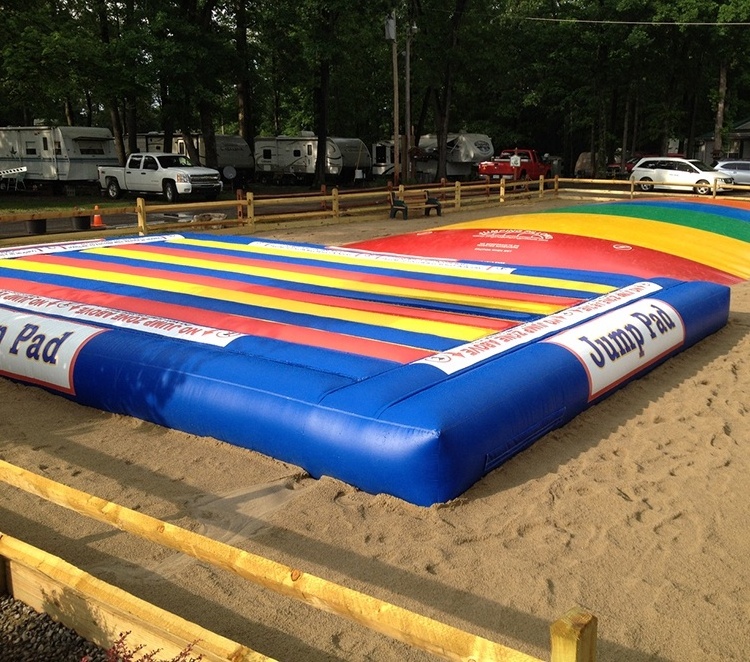 inflatable jump pad for sale, commercial jumping pad for kids indoor or outdoor inflatable trampoline, customized jump pillow