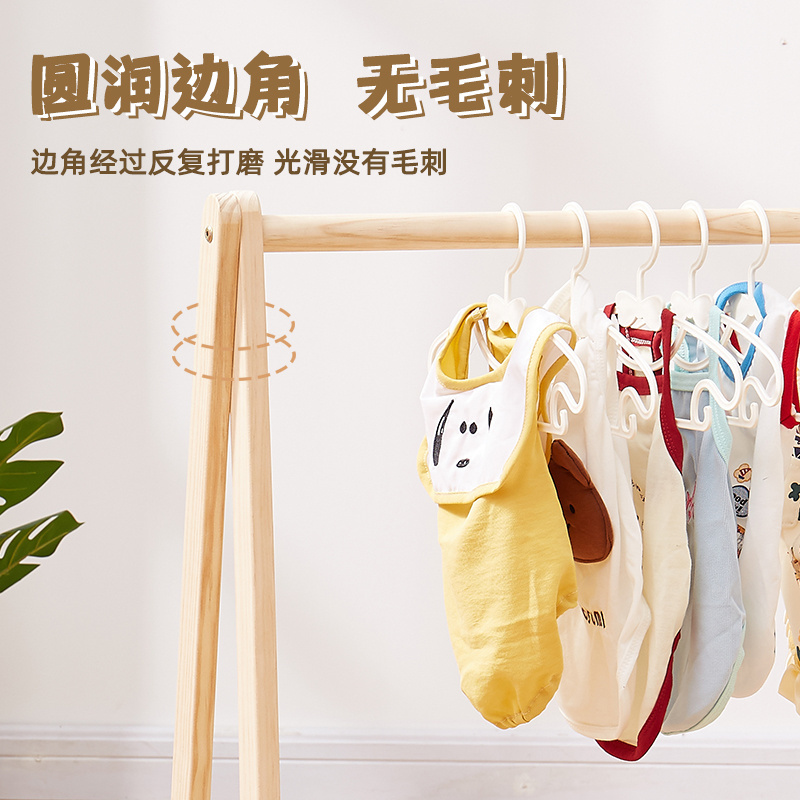 Solid Double Organizer Hanging Standing Wood Shelf Pet Clothes Rack for dog Cat Wardrobe Tool Camp Hanger Indoor Clothing Rack