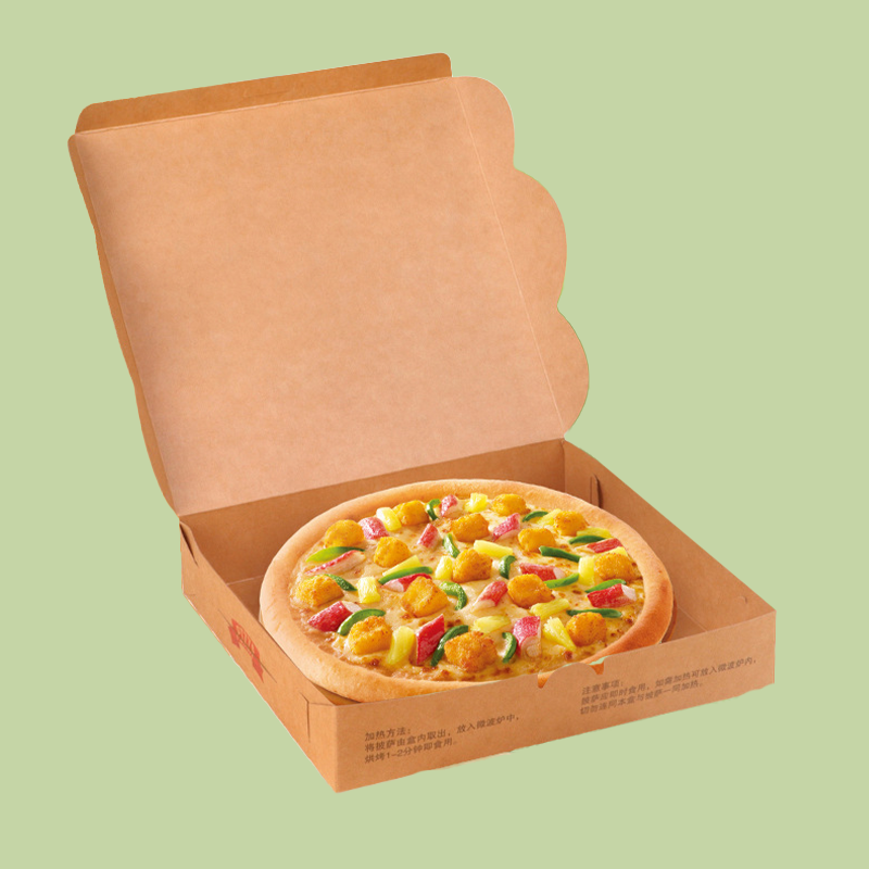 Hot Sale China Factory Custom Printed Caja De Pizza Eco-friendly Food Packaging Pink Pizza Box