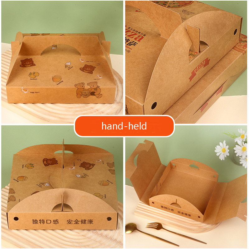 Hot Sale China Factory Custom Printed Caja De Pizza Eco-friendly Food Packaging Pink Pizza Box