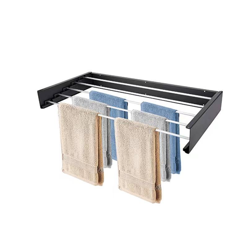 NEW Arrival multi-functional wall mounted metal folding compact dry clothes dryer laundry drying rack for home