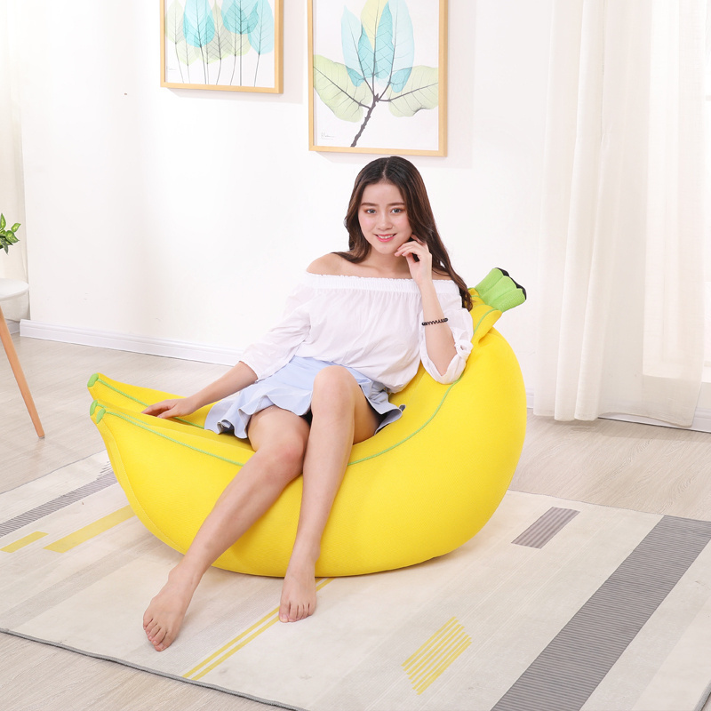 Lazy Sofa Bean Bag Tatami Creative Banana Lovely Single Bedroom Balcony Simple Modern Chair Couch Bed Tiny House Home Furniture