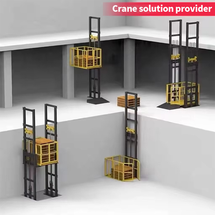 Customization Warehouse Goods Lift Freight Elevator Industrial Elevator Lift Hydraulic Small Cargo Lift For Sale