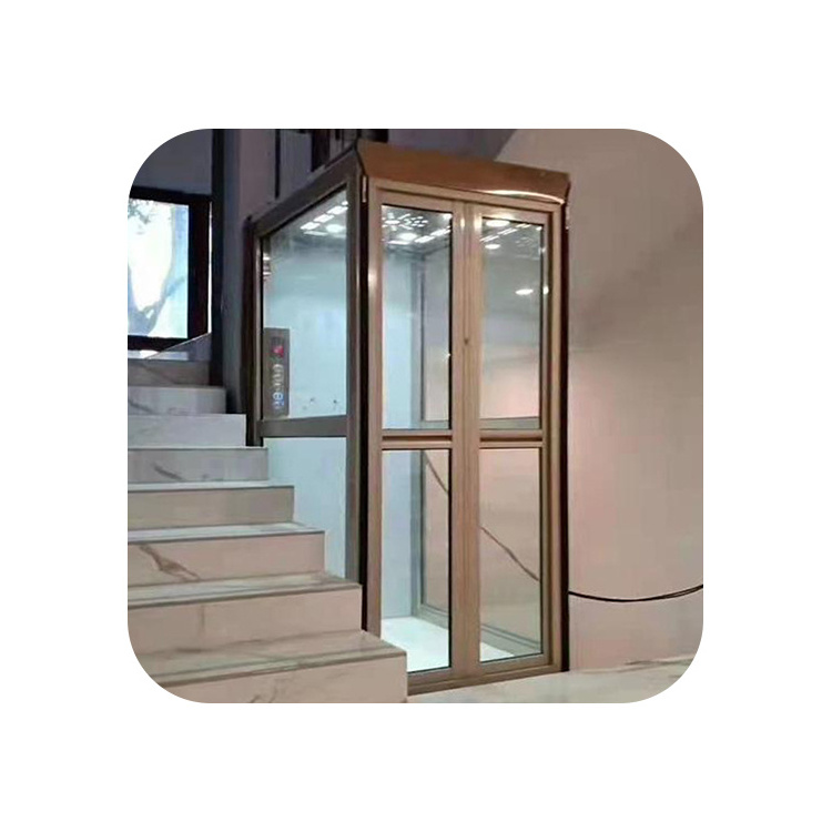 2-6 Floors Indoor &Outdoor Electric Residential Cheap Passenger Elevator Lift Small Dumbwaiter Home Lift