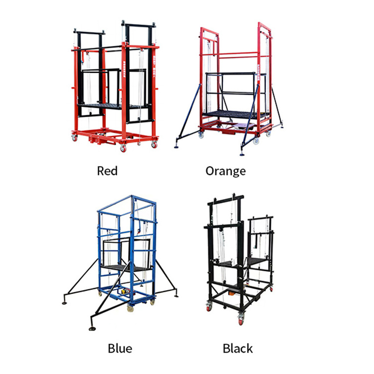 Electric Scaffold Lift Automatic Foldable Mobile Remote Control Electric Scaffolding