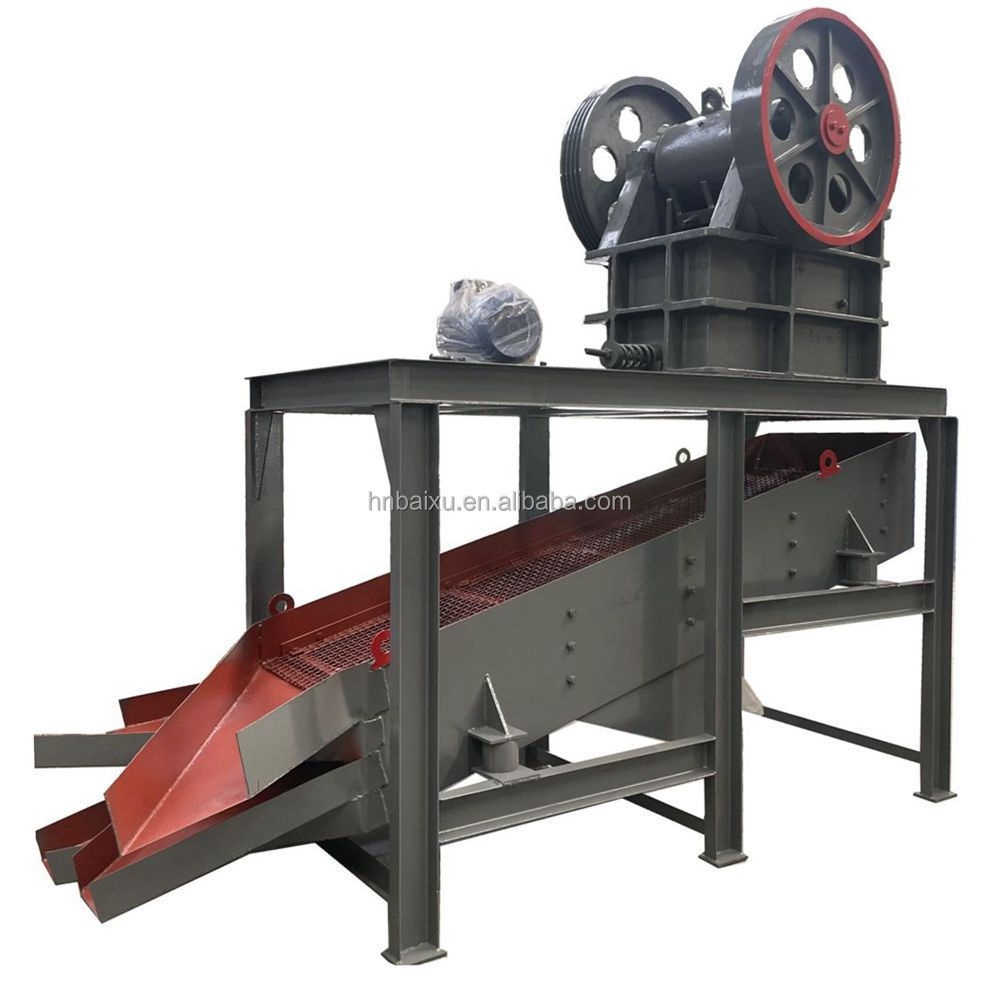 high quality small model marble rock aggregate 10tph stone jaw crusher with vibrating screen