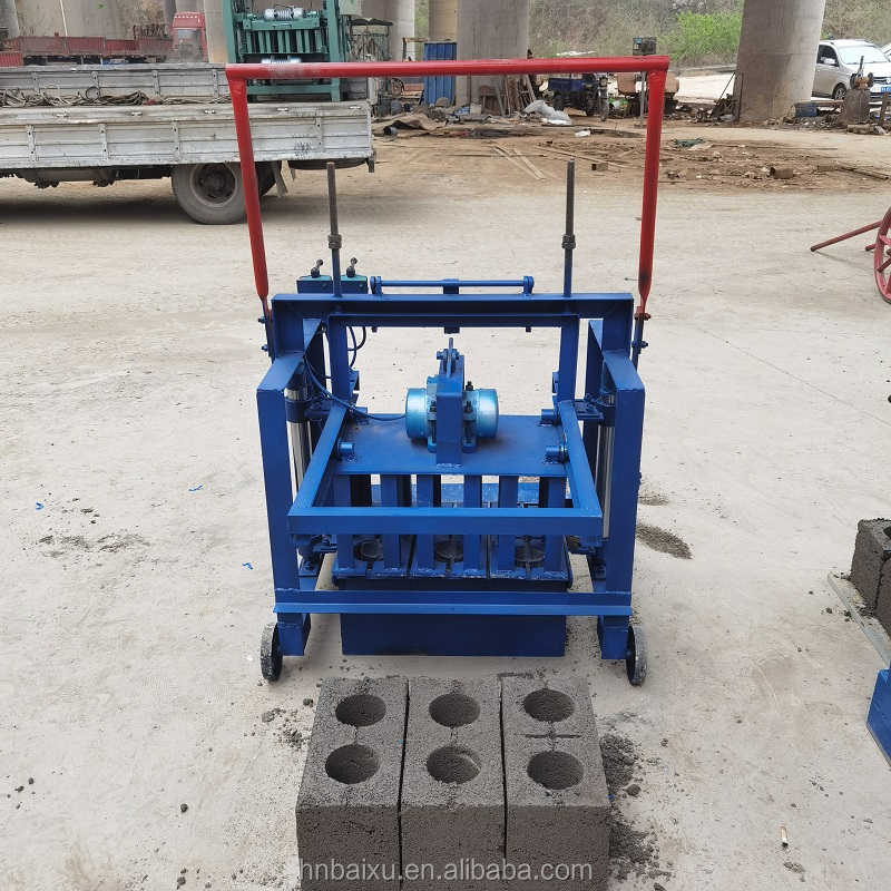 china supplier small mini manual cement hollow diesel brick making machines in uganda