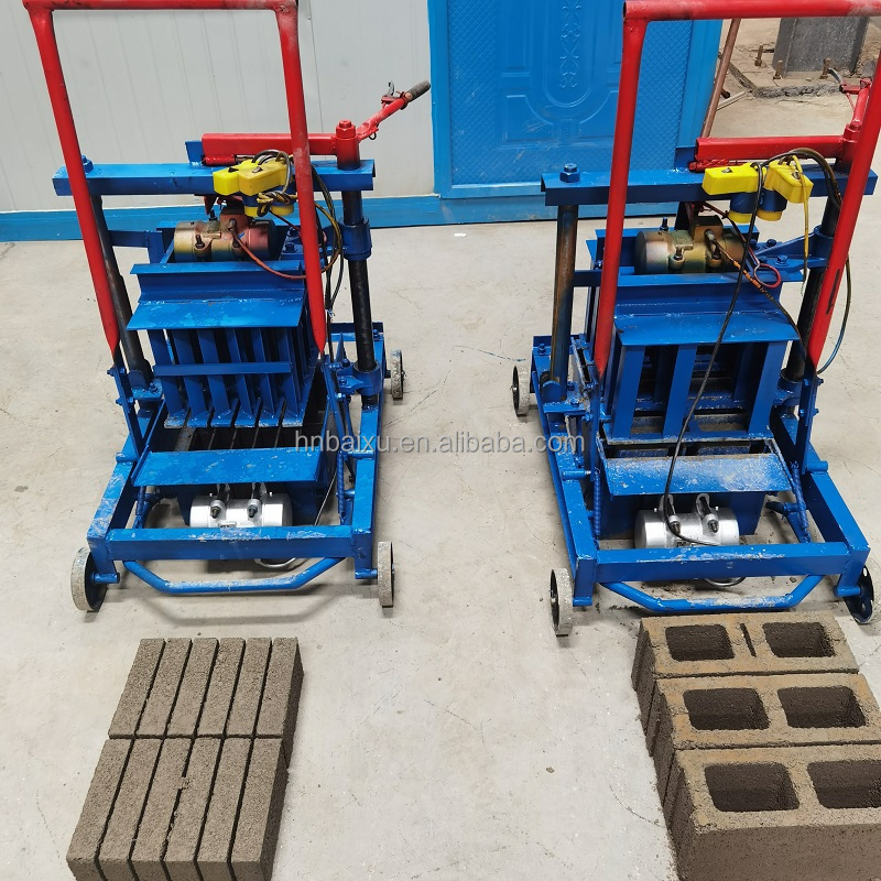 economy mini household diesel manual concrete hollow block bricker clay brick machine