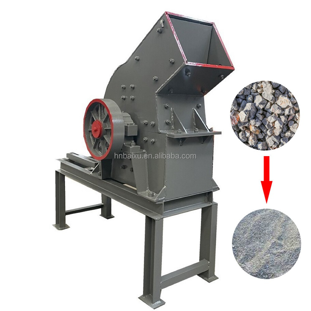 Cheap Price Portable Glass Bottle Ceramic Hammer Crusher Construction Stone Sand Making Machine