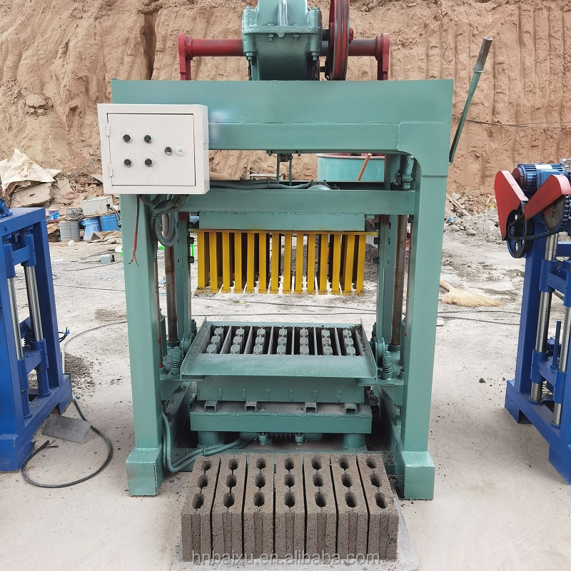 china supplier small mini manual cement hollow diesel brick making machines in uganda