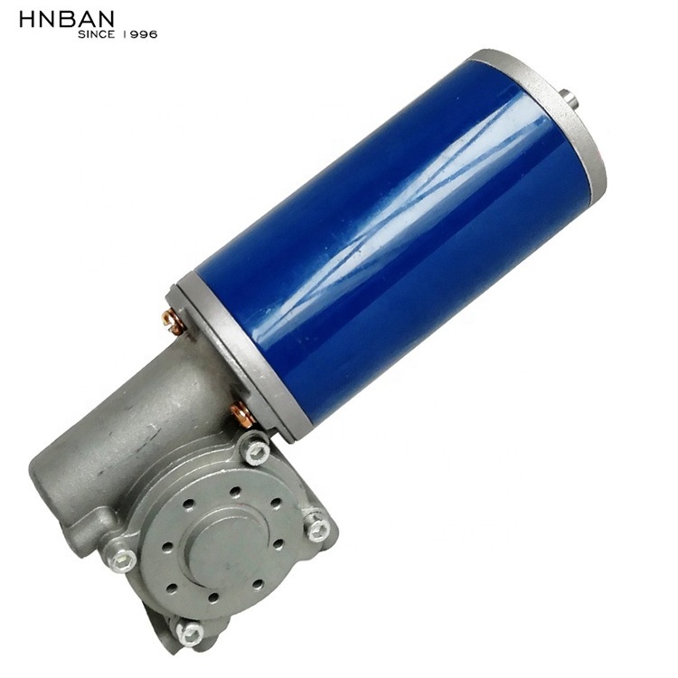 Automatic Door DC Worm Gear Motor 63ZY-63WJ 24V 20W CE Industry Brush Permanent Magnet Somfy 70 Nm Tube Type Shutter Motor Price