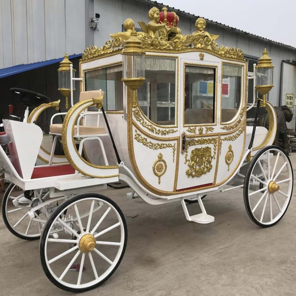 Best Selling Sightseeing Electric Marathon Royal Horse Carts/Horse Wagon/Horse Carriage for Sale