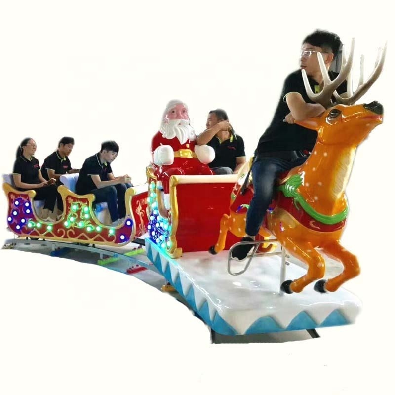 Best Selling Kiddie Game Machine Ride Christmas Electric Track Train