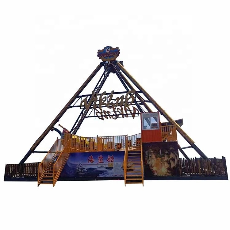 Outdoor Newest Christmas Amusement Park Equipment Carnival Swing Rides 32P Foundationless Pirate Ship for Sale