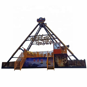 Outdoor Newest Christmas Amusement Park Equipment Carnival Swing Rides 32P Foundationless Pirate Ship for Sale