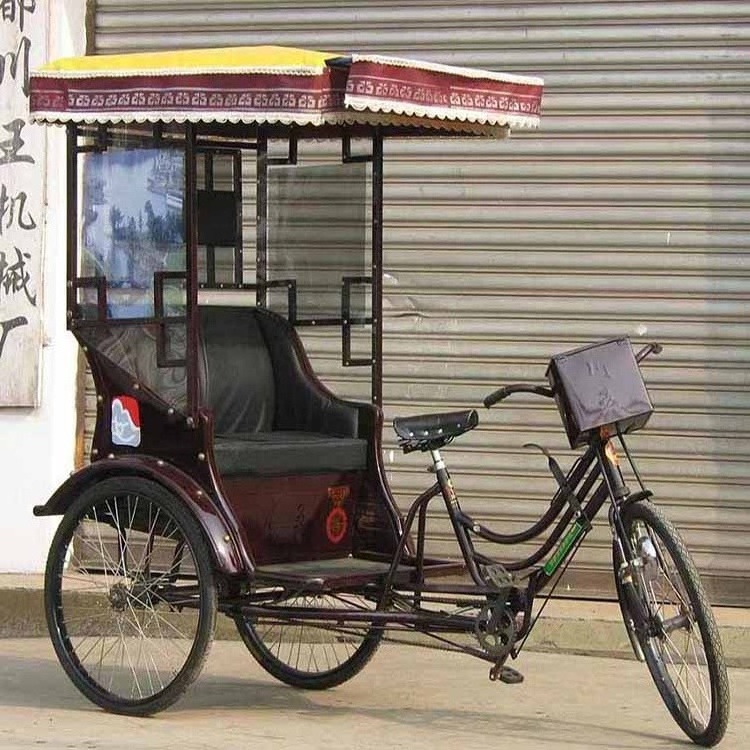 Sightseeing Three Wheel Tricycle Electric Rickshaw Pedicab