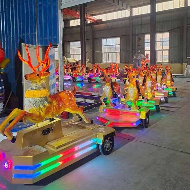 Used Electric Amusement Park Product Road Deer Train Rides for Sale