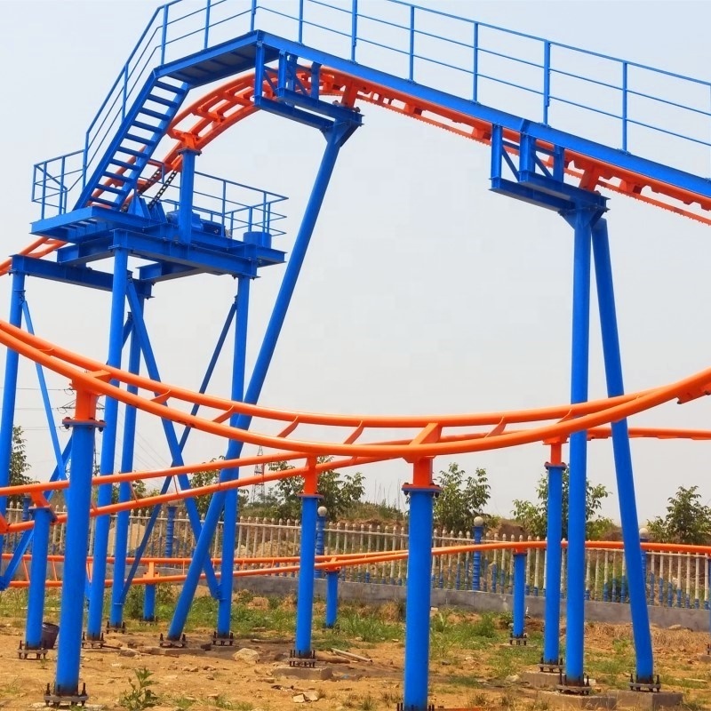 9.6m high 16 seats roller coaster games with  super roller coaster wheels