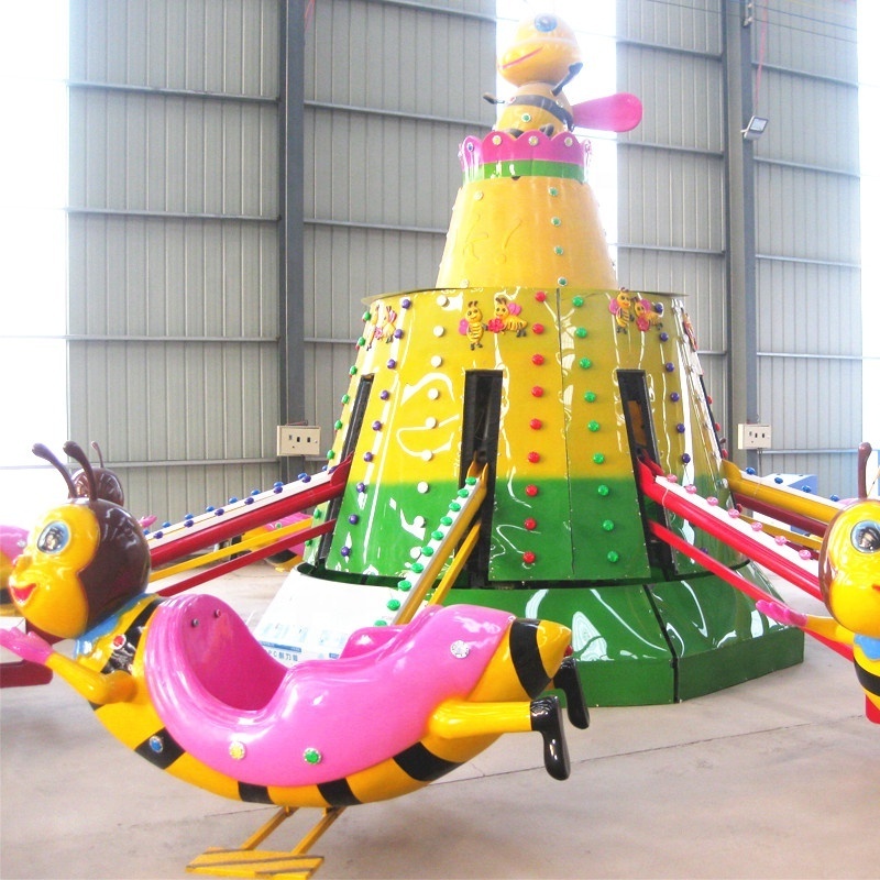 Indoor Amusement Arcade Game Machine Happy Flying Honeybee Rides