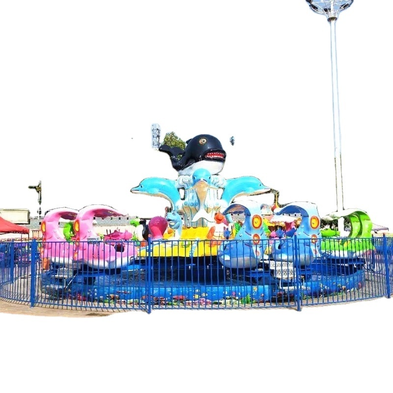 Baolurides  Amusement Park Water Shooting Games Fighting Shark Island Rides