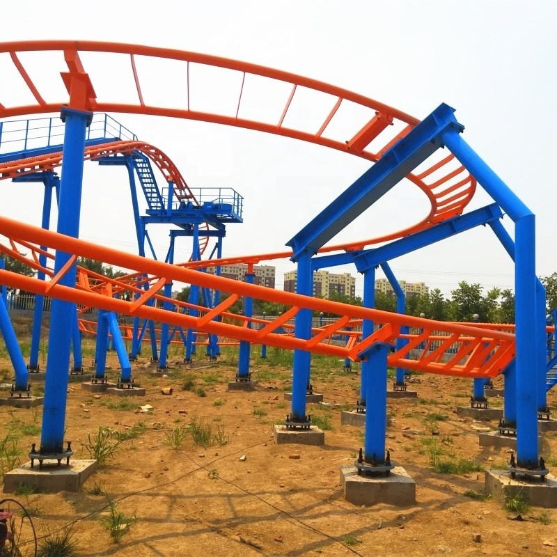 9.6m high 16 seats roller coaster games with  super roller coaster wheels