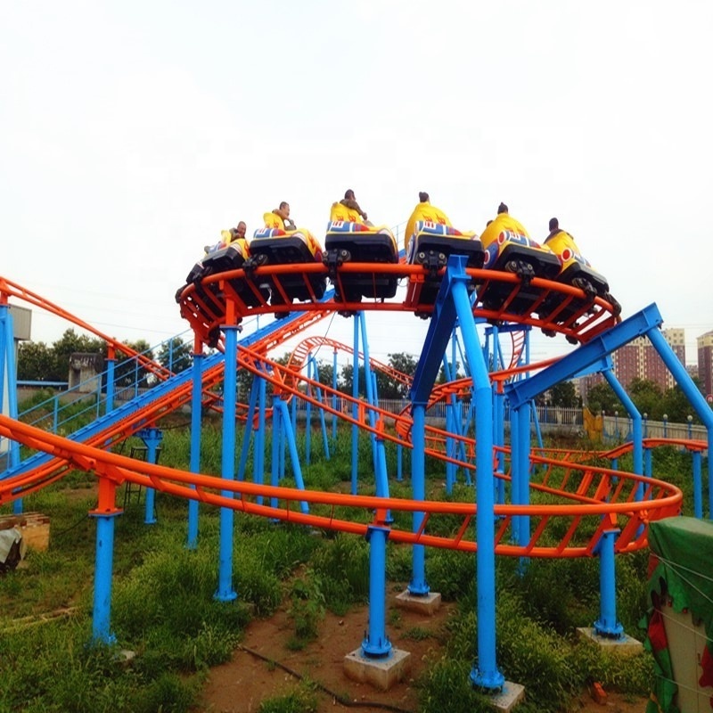 9.6m high 16 seats roller coaster games with super roller coaster ...