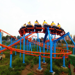 9.6m high 16 seats roller coaster games with  super roller coaster wheels