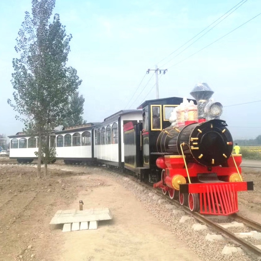 100 seats Super Electric Amusement Park  Track Train  for sale