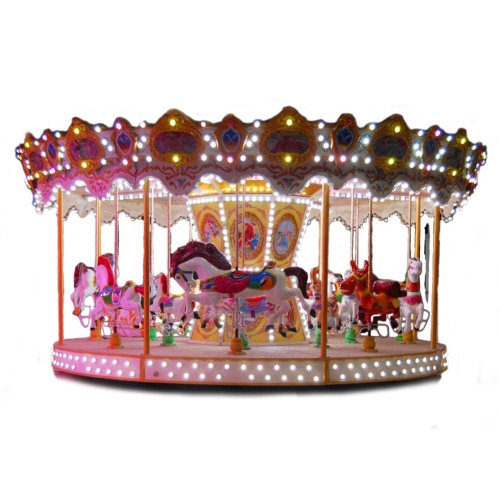 Hot Sales 16 Seats Amusement Park Carousel Game Machine Merry Go Round Rides Horses for Sale