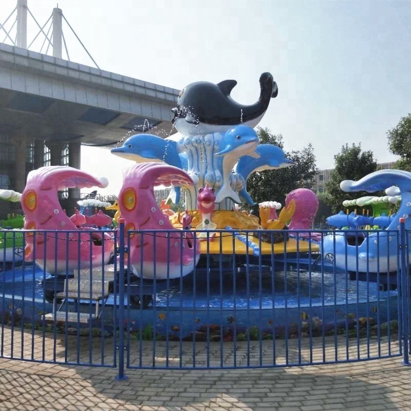 Baolurides  Amusement Park Water Shooting Games Fighting Shark Island Rides