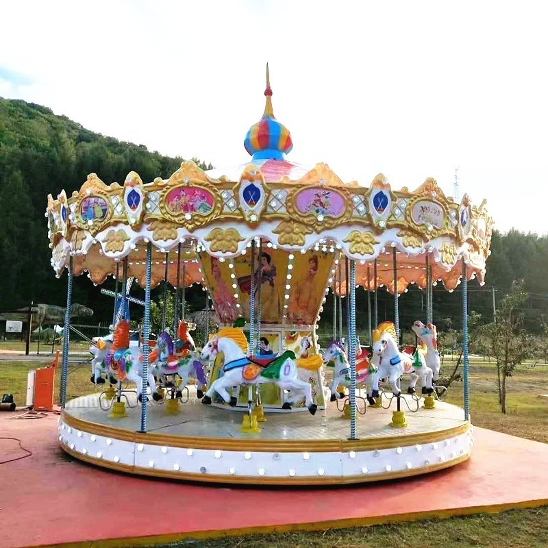 Hot Sales 16 Seats Amusement Park Carousel Game Machine Merry Go Round Rides Horses for Sale