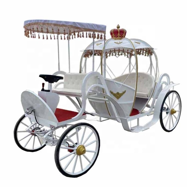 Outdoor Cheap Luxury Wedding Parade Cinderella Horse Drawn Pumpkin Carriage for Sale