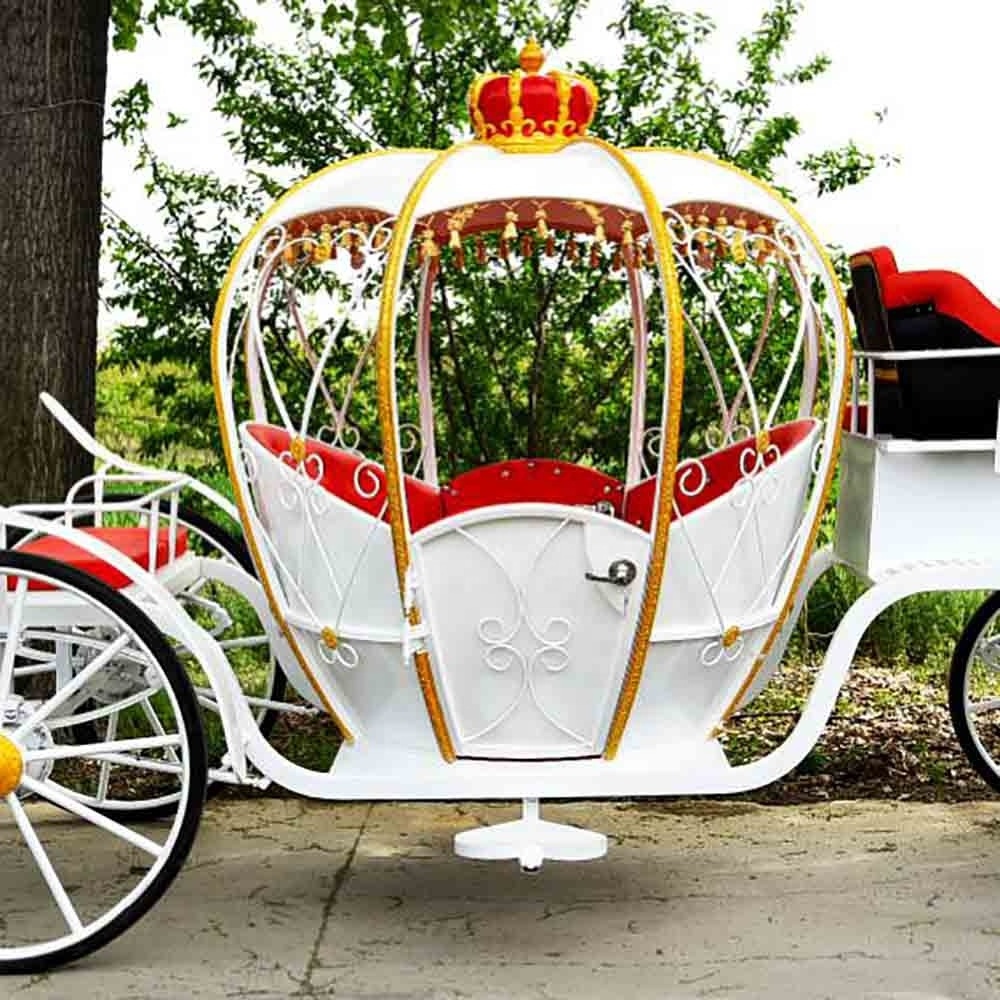 Outdoor Cheap Luxury Wedding Parade Cinderella Horse Drawn Pumpkin Carriage for Sale