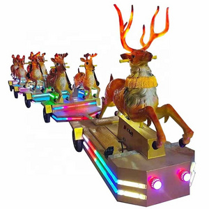 Used Electric Amusement Park Product Road Deer Train Rides for Sale