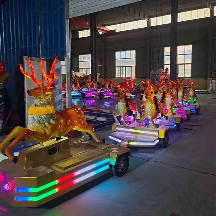 Used Electric Amusement Park Product Road Deer Train Rides for Sale