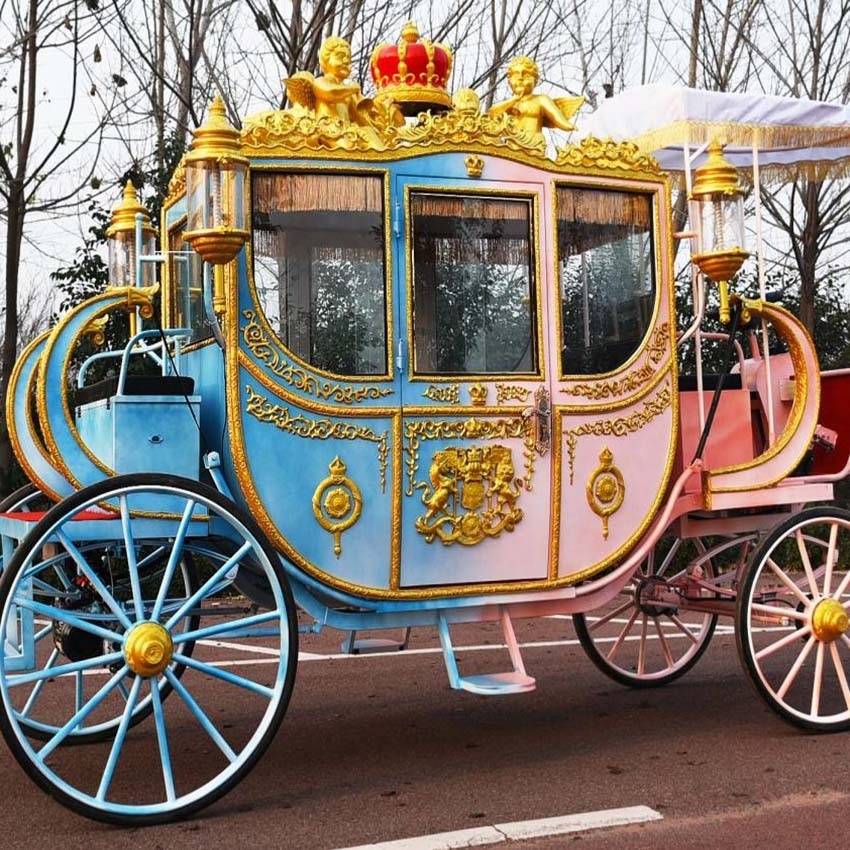 Best Selling Sightseeing Electric Marathon Royal Horse Carts/Horse Wagon/Horse Carriage for Sale