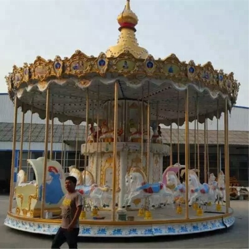 Luxury  Carousel Outdoor Playground backyard amusement rides