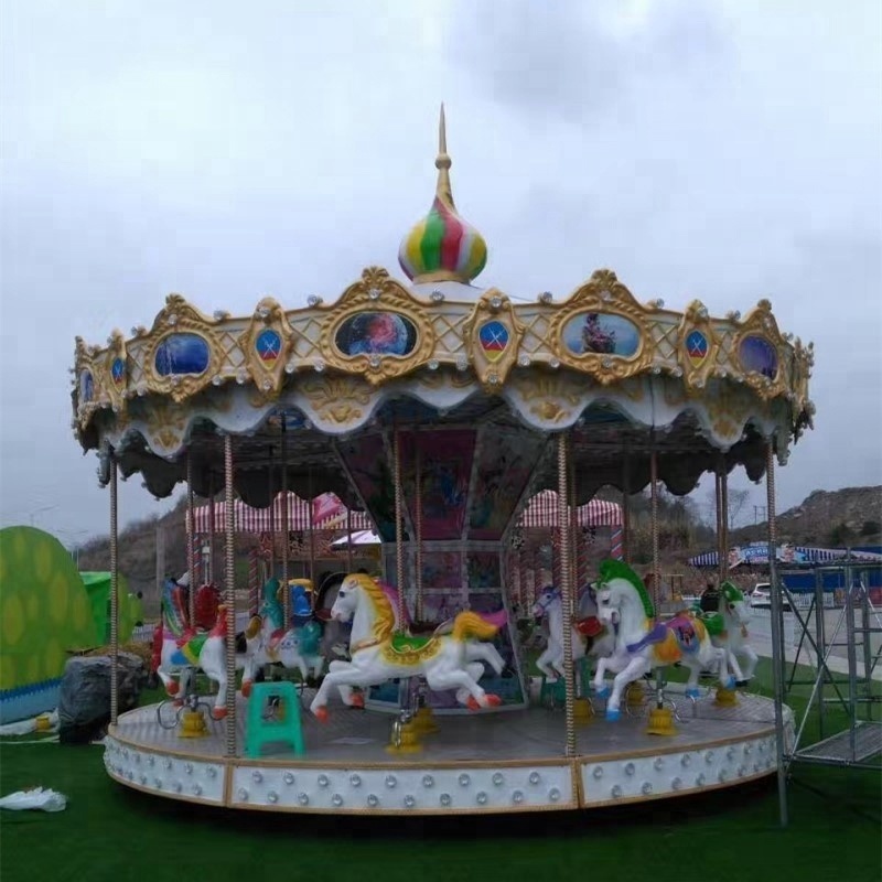 Luxury  Carousel Outdoor Playground backyard amusement rides