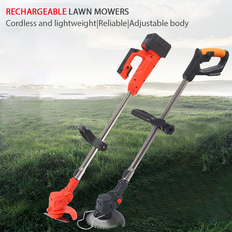 China Supply Lighter 12V 24V Electric Telescopic Cordless Grass Line Trimmer Lithium Battery Brush Cutter For Garden