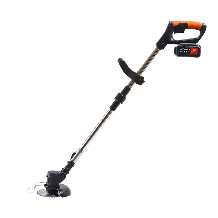 China Supply Lighter 12V 24V Electric Telescopic Cordless Grass Line Trimmer Lithium Battery Brush Cutter For Garden