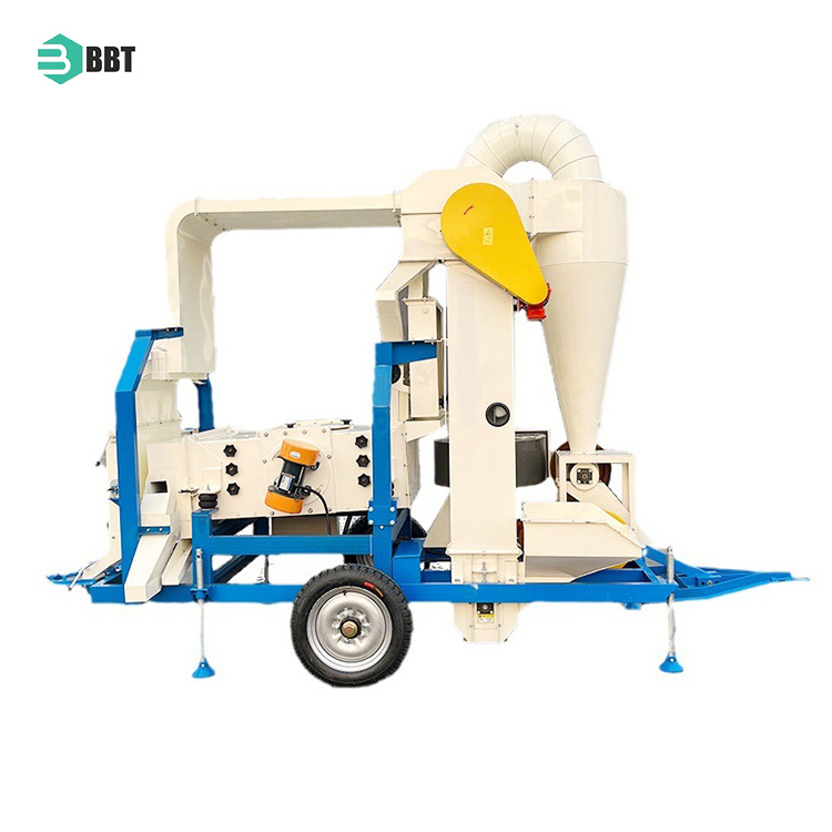 Grain Wheat Paddy Cowpea Bean Cleaning Machine Lentil Processing Mobile Seed Cleaner Grader Machine Seed Cleaner Machine