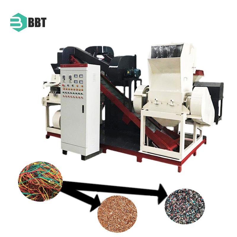 Cost-Effective Flat Cable Separator Machine Copper Plastic Separating Machine Scrap Wire Recycling Machine For Sale