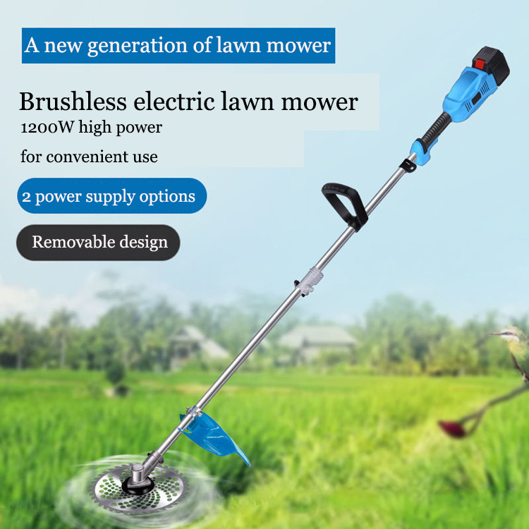 Professional Cordless String Trimmer Brushless Motor 24V Backpack Battery For Garden Weeding/Bush Mowing