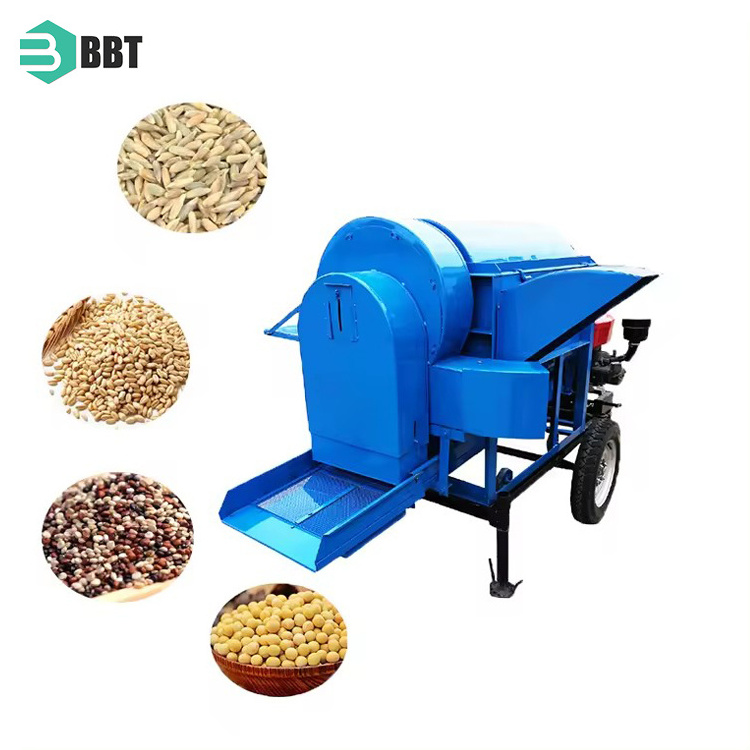 Easy To Use Soybean Thresher  Multi-Crop Peeling Machine Sunflower Oil Tea Threshing For Farms