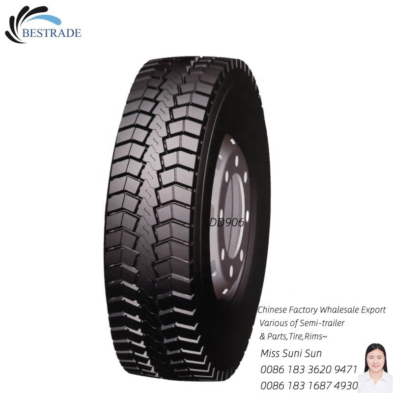 Dot-Certified Tires For Trucks 22 5 24 5 Low Flat Truck Tires 16 18 Pr  11R 22  All Position Pattern