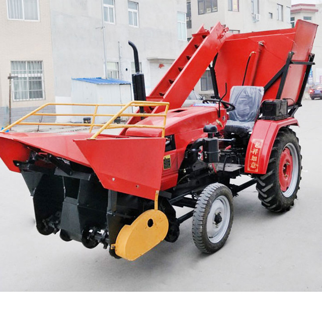 Walking tractor mounted sweet corn harvester for sale